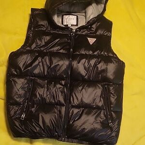 Guess Mens Puffer Vest. Hip Hop, Hooded.